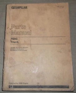 CAT CATERPILLAR 769C TRUCK PARTS BOOK MANUAL CATALOG S/N 1X5474-UP SEBP1945 - Picture 1 of 4