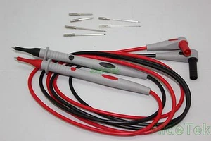 Banana plug test leads 4 FLUKE multimeter tester SMD tiny pin SMT 6 replace pins - Picture 1 of 1
