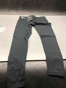 Nike Big Girls Air Leggings Black Metallic Gold logo S SMALL  - Picture 1 of 7