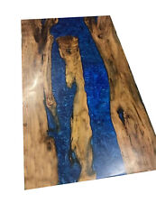 Epoxy Resin River Wooden Acacia Dining Table Chirstams Furniture Made To Order