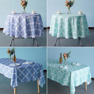 Bedruckt Tischtuch Waschbar Polyester Tischtuch für Rund & Rechteckig Tische - Bild 1 von 20