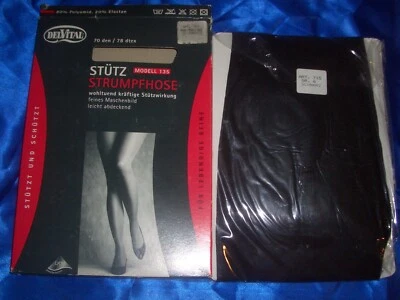 DELVITAL Stützstrumpfhose Gr. 48-50/52 schwarz 70 den Support Tights OVP - Bild 1 von 3