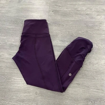 Lululemon Women’s 4 Practice Daily Crop Legging  Full-On Luon Run Yoga Gym Train - Image 1 of 4