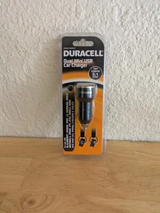 DURACELL Dual Mini USB Car Charger- Fast Charging 3.1 amp - Picture 1 of 4