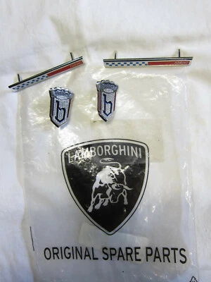 Conjunto emblema insignia lateral Lamborghini Miura Bertone NOS Foto 1 de 4