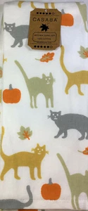 "Juego de toallas de cocina decorativas ultra absorbentes otoño gatos 100 % algodón 18"" x 28" - Imagen 1 de 1