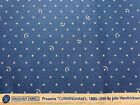 Cotton Fabric 1800s Civil War Repro Cadet Blue Moon&Stars Windham Fabrics FQ