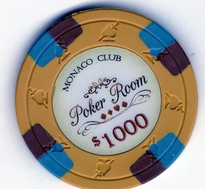 Juego de póquer en casa: Monaco Club Poker Room 1000 - Imagen 1 de 2