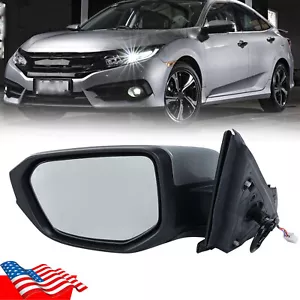 For Honda Civic 2016-20 2021 Left Driver Side Mirror 3Pin Lunar Silver Metallic - Bild 1 von 12