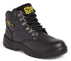STERLING STEEL SS806SM Safety Boot with Midsole S1P Leather Steel Toe Safety - Picture 1 of 1
