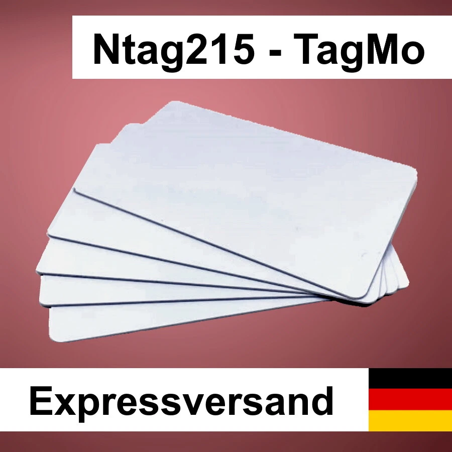 1-20 Stück: NXP Ntag215 - 540 Byte Karte NFC Tag card Android, TagMo, iOS