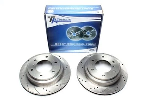 TA Technix Juego De Discos De Freno Delanteros Para Mercedes Benz Clase S W220 - Imagen 1 de 1