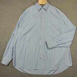 Paul & Shark Yachting Men's Shirt XL Long Sleeve Striped White Blue Red Green - Picture 1 of 12
