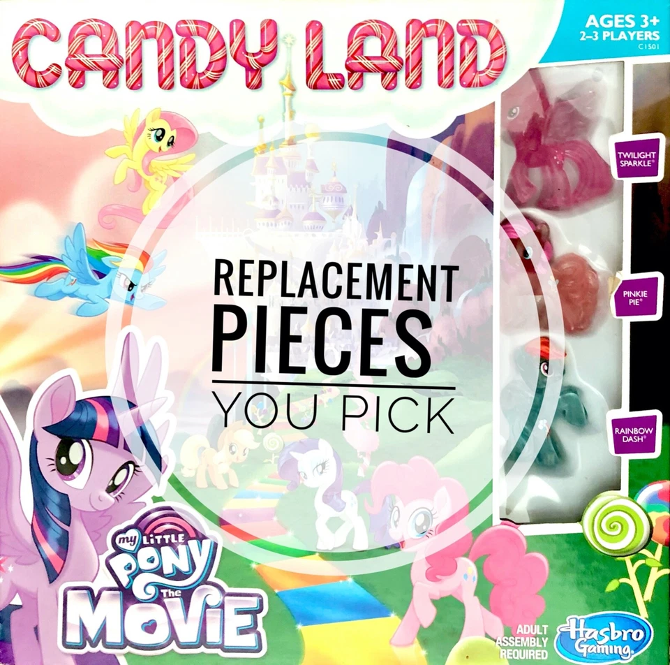 My Little Pony Candy Land Replacement Game Pieces - Choose What You Need - Image 1 of 1