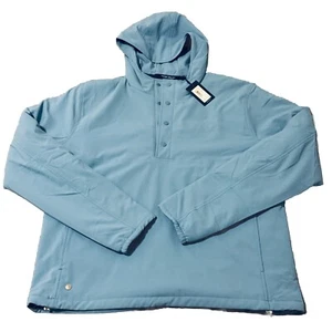 NEW PETER MILLAR L/S APPROACH INSULATED HALF SNAP HOODIE PULLOVER JACKET, LARGE - Picture 1 of 13