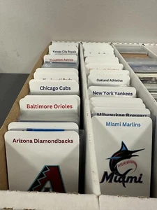 30 Baseball Kartenteiler mit 30 GRATIS MLB Team Logos auf Set gedruckt - Bild 1 von 4