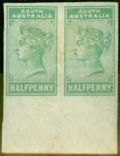 South Australia 1883 1/2d Colour Trial in Green Good Mtd Mint Pair
