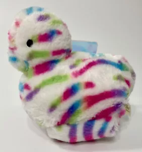 "Dan Dee Peeps Chick/Duck Blanco con Rayas Arco Iris 6""" - Imagen 1 de 4