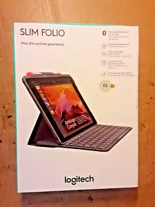 Logitech Slim Combo Keyboard Cover (Black) for Apple iPad Pro 10.5 Tablets Spain - Picture 1 of 9