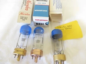 Three Rear-projector  lamps for movie and still projectors all  120 volts /500 - Bild 1 von 4