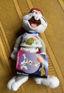 Warner Bros Space Jam McDonalds Plush Bugs Bunny 1996 9” Looney Tunes With Tag - Picture 1 of 4