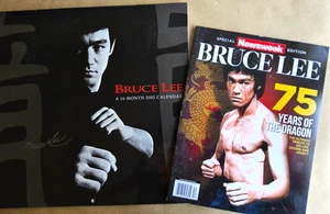 Newsweek Bruce Lee 75 years of the dragon & 2002 Bruce Lee Calendar - Picture 1 of 9