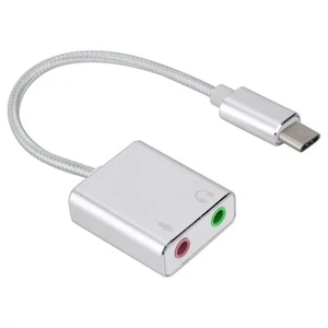 Type C External Stereo Sound Card Adapter 3.5mm EZ1247 FY - Afbeelding 1 van 11