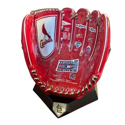 Danbury Como Nuevo Cardenales de San Luis 2006 Serie Mundial Campeonato Guante Trofeo MLB Foto 1 de 4