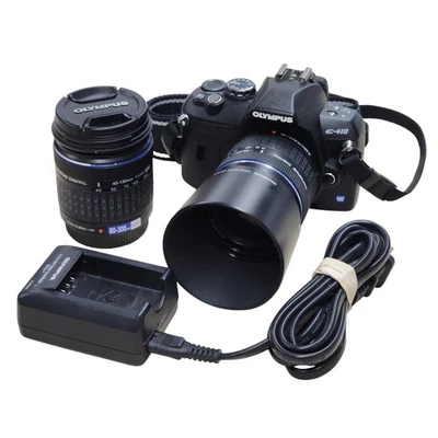 Cámara digital Olympus E-410 SLR con lente de 14-42 mm y 40/150 mm, batería y cargador Foto 1 de 4