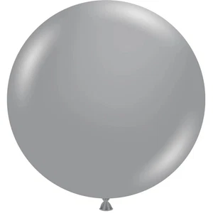 Tuftex 24" Metallic Silver Latex Balloons (25ct) - Picture 1 of 1