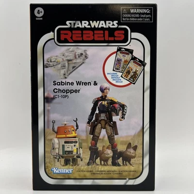 NEW Star Wars Rebels 3.75 Vintage Collection Sabine Wren And Chopper 2 Pack - Image 1 of 4