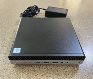 HP EliteDesk 800G3 Mini Desktop Computer Intel i5-7600T 2.8GHz 8G RAM 256GB SSD - Picture 1 of 4