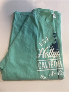 Hollywood California Tshirt Size Large Men’s Green - Picture 1 of 5