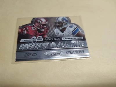 2014 Panini Prizm Calvin Johnson Jerry Rice #Goat 6 Greatsist If All Time - Image 1 of 2