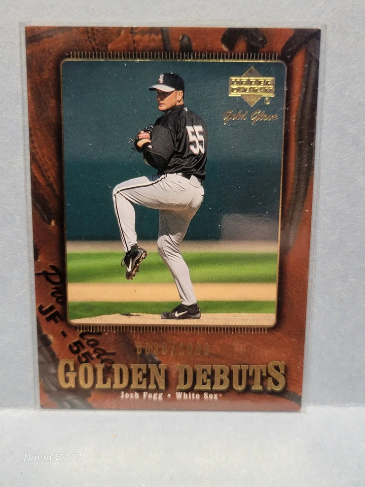 2001 Upper Deck Gold Glove - Golden Debuts Josh Fogg #120 /1000 (RC) - Image 1 of 2