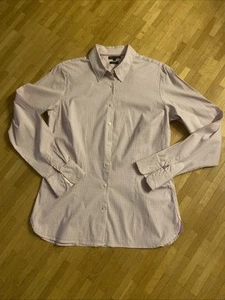 TOMMY HILFIGER Hemd-Bluse 12 weiß mit violetten Längs-& Querstreifen, - Bild 1 von 4