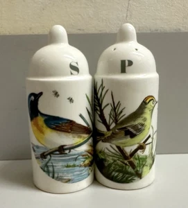 Set of Portmeirion Birds of Britain Salt & Pepper Fine Bone China Chip Resistant - Picture 1 of 13