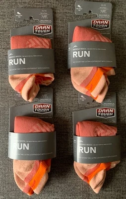 NUEVO Darn Tough (PAQUETE DE 4) - 1047 Canyon para mujer Run No Show Tab Ultra Foto 1 de 4