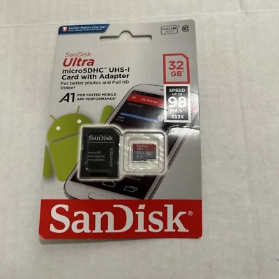 SanDisk SDSQUAR-032G-GN6MA Ultra Micro SDHC Class 10 32GB Memory Card - Image 1 of 3