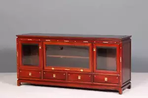 Seltenes Chinesisches Sideboard Vitrine Kommode China Asia Tv Hifi Schrank Buffe - Bild 1 von 14
