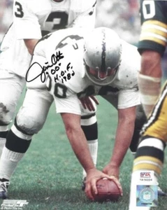 Autographed JIM OTTO "HOF 1980" 8X10 Oakland Raiders Photo PSA/DNA Hologram - Picture 1 of 1