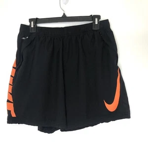 Nike Shorts Woven Black/Orange Kids Large Soccer - Picture 1 of 6