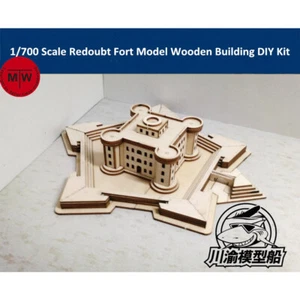 1/700 Redoute Burg Fort Modell Holzbau Marine Schlacht Szenen zum Selbermachen Montage - Bild 1 von 5