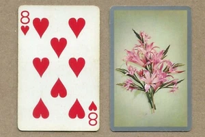 STRAUSS ROSA LILIEN (Acht der Herzen) SPIELKARTE TAUSCHEN - Bild 1 von 3