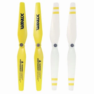 4pc Xtreem Sky Ranger Rotor Blades Front/Rear Propeller for Drone White/Yellow - Picture 1 of 2
