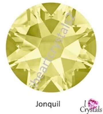 JONQUIL Yellow 16ss 4mm 2088 IHC Austrian Crystal Flatback Rhinestones 144 pcs - Image 1 of 3