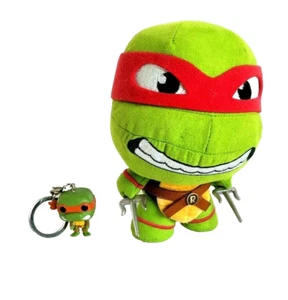 Teenage Mutant Ninja Turtles Funko Fabrikations Raphael & Mikey Keyring Set TMNT - Picture 1 of 3