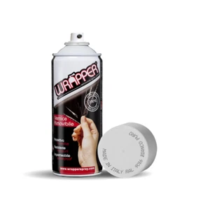 WRAPPER BIANCO OPACO PELICOLA SPRAY REMOVIBILE 400ML COLORE RAL 9016 - Foto 1 di 1