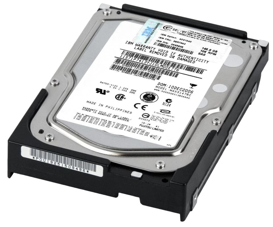 Hard Drive IBM 39R7342 26K5838 MAX3147RC 147GB 10000U/Min 16MB SAS 3.5 " Inch - Image 1 of 3