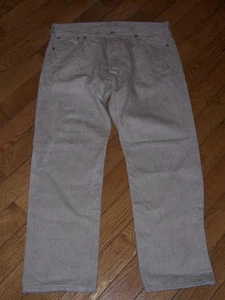 LEVI'S 501 BUTTON FLY DENIM JEAN W 38" L 30" TAN - Picture 1 of 1